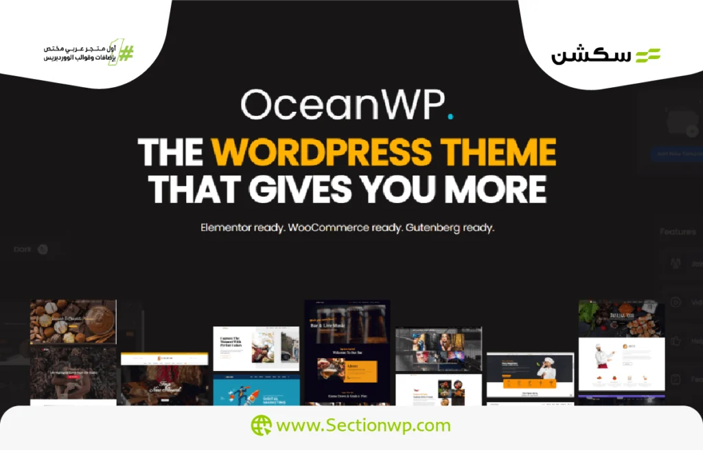 أسرع قوالب ووردبريس قالب OceanWP